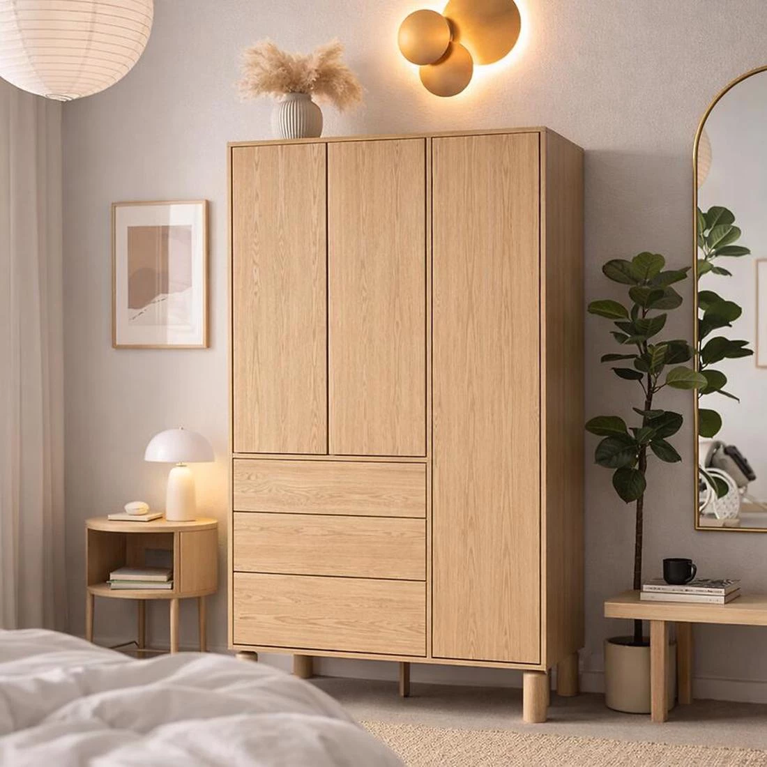 Sanden ormar 110x55x197 cm natur