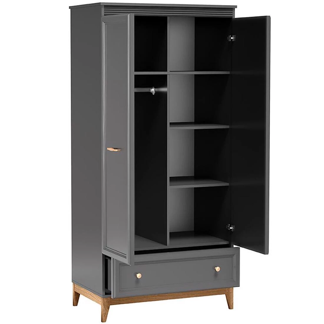 Terra ormar 92x54,5x193 cm siva