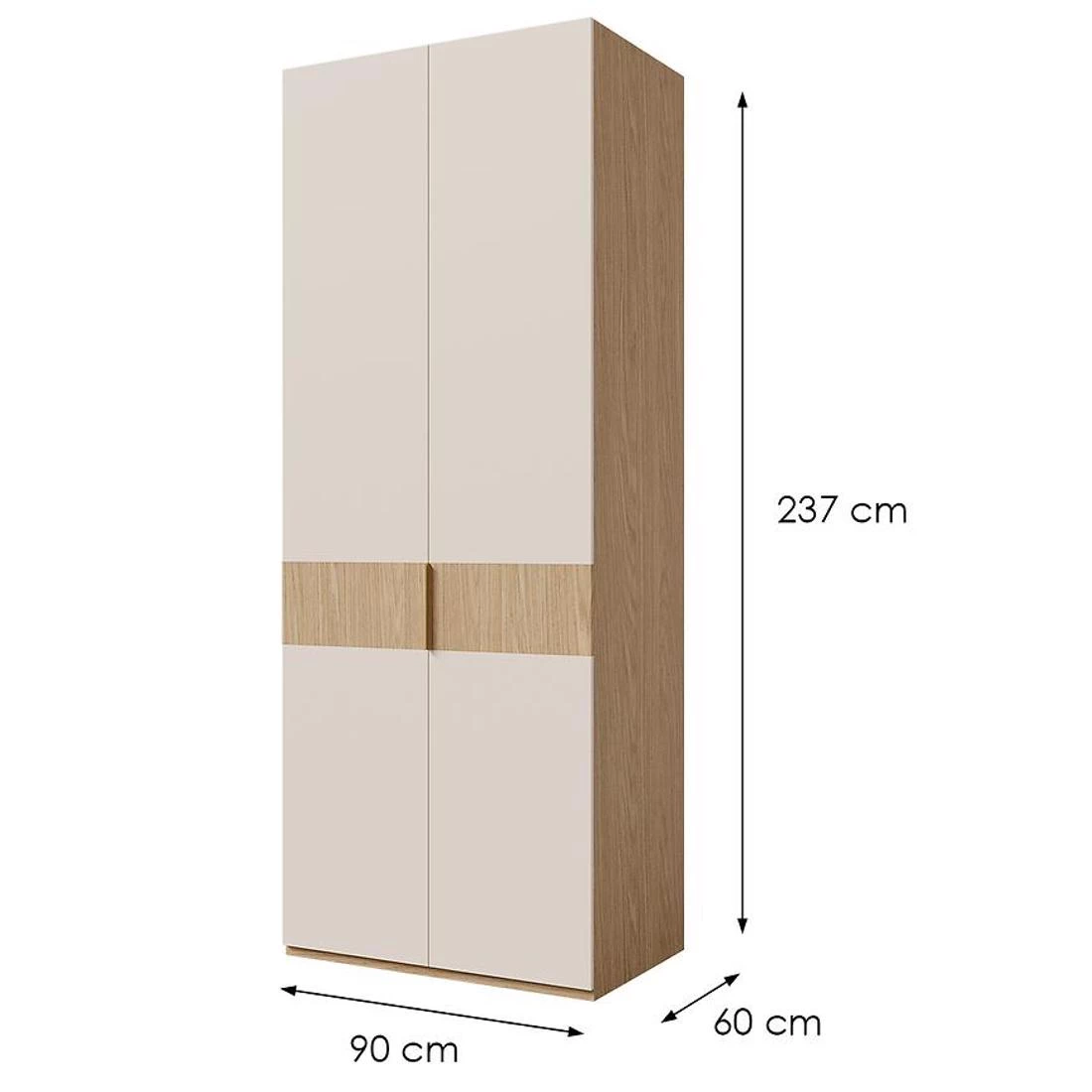 Soreno ormar 90x60x237 cm  hrast/makadamija
