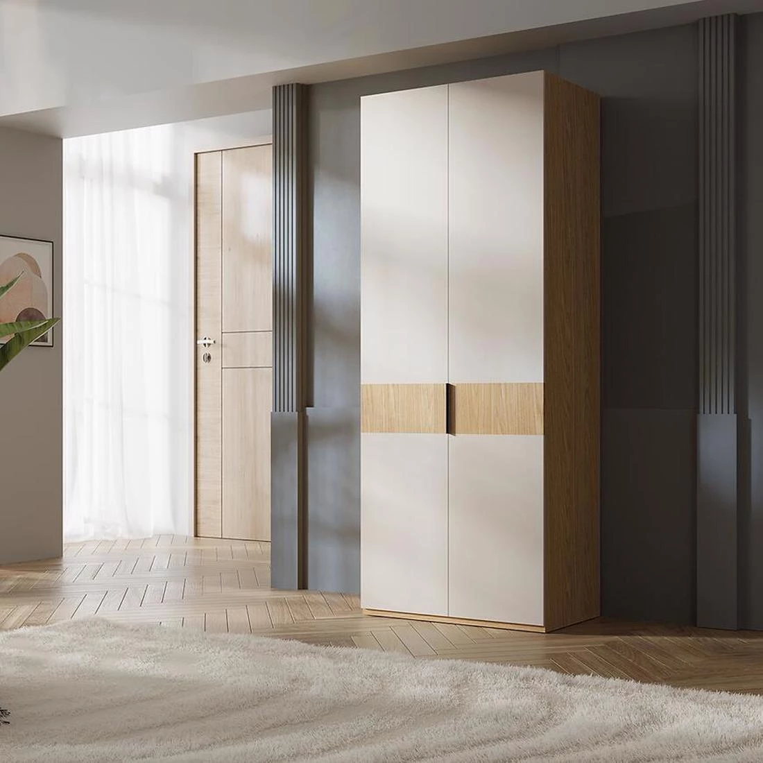 Soreno ormar 90x60x237 cm  hrast/makadamija