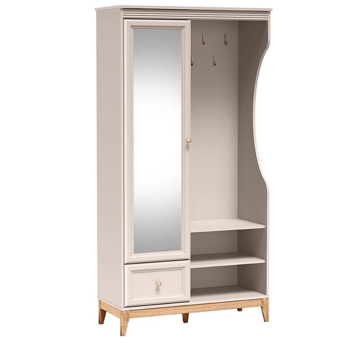 Windsor predsoblje 100x35x193 cm  kašmir/prirodni hrast