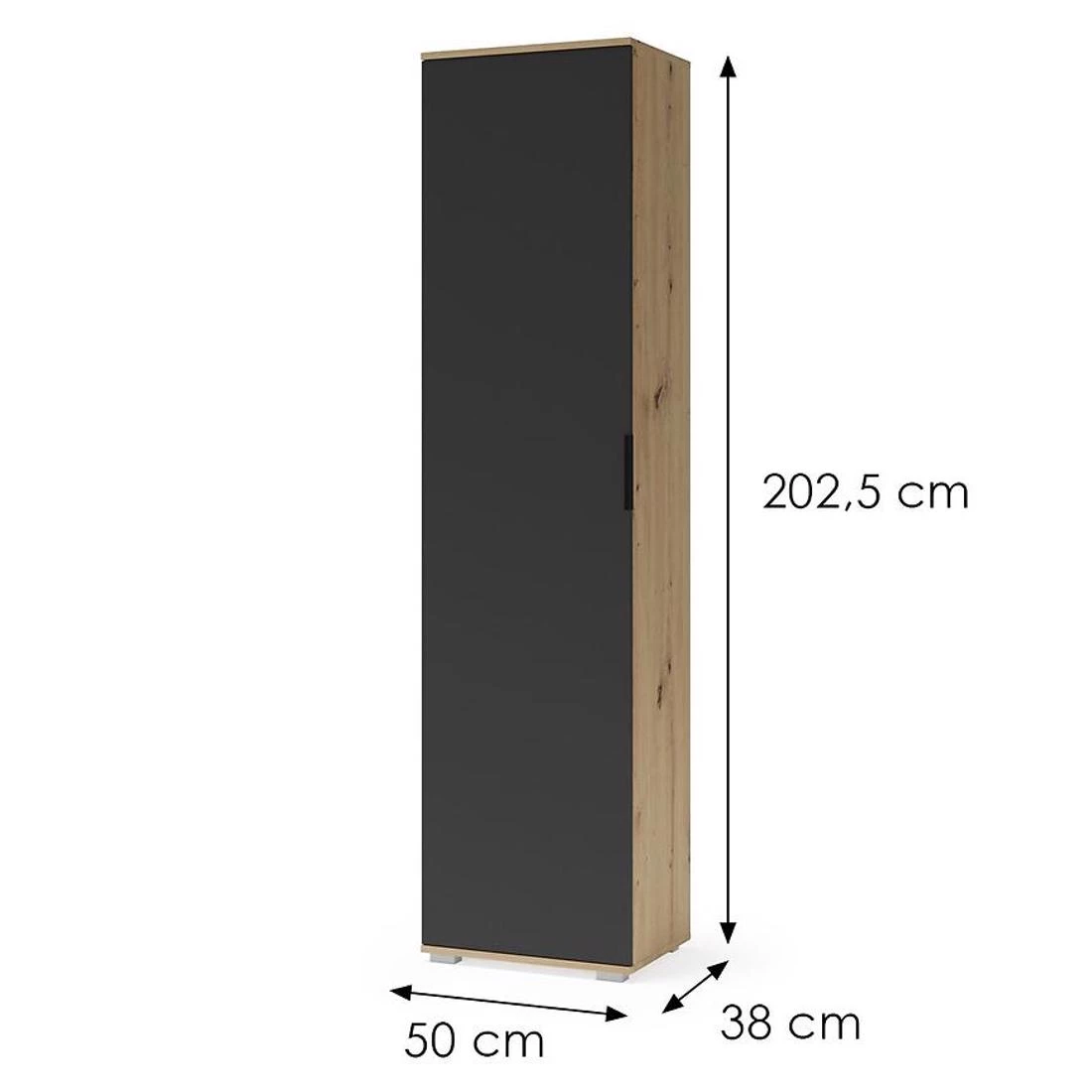 Clif SL ormar  50x38x202,5 cm antracit