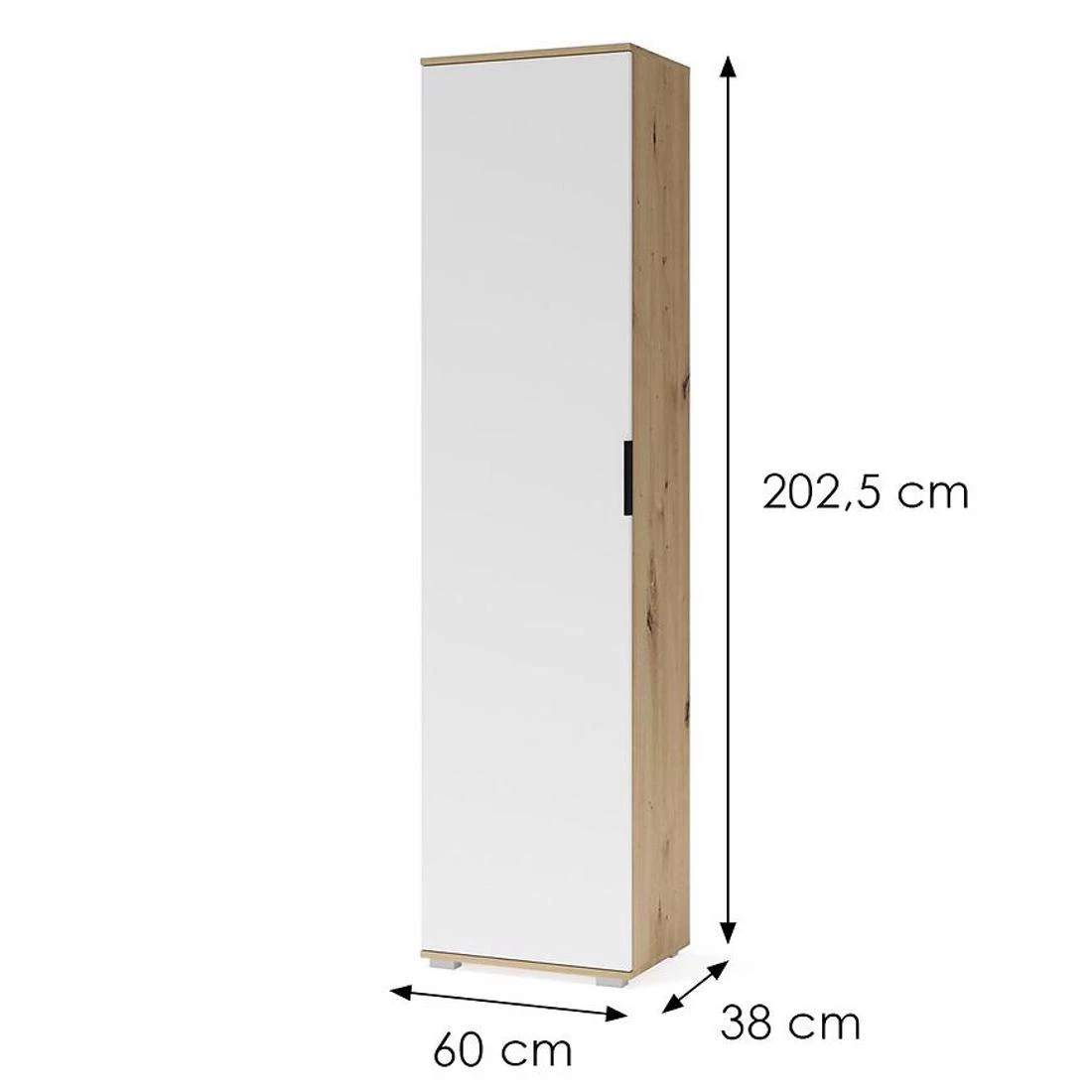 Clif SL ormar 50x38x202,5 cm bela