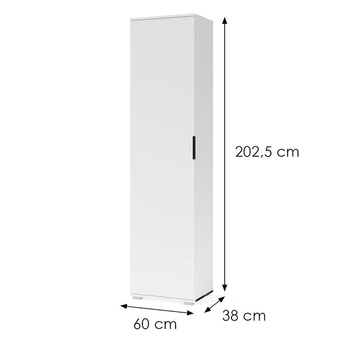 Clif SL ormar 50x38x202,5 cm bela