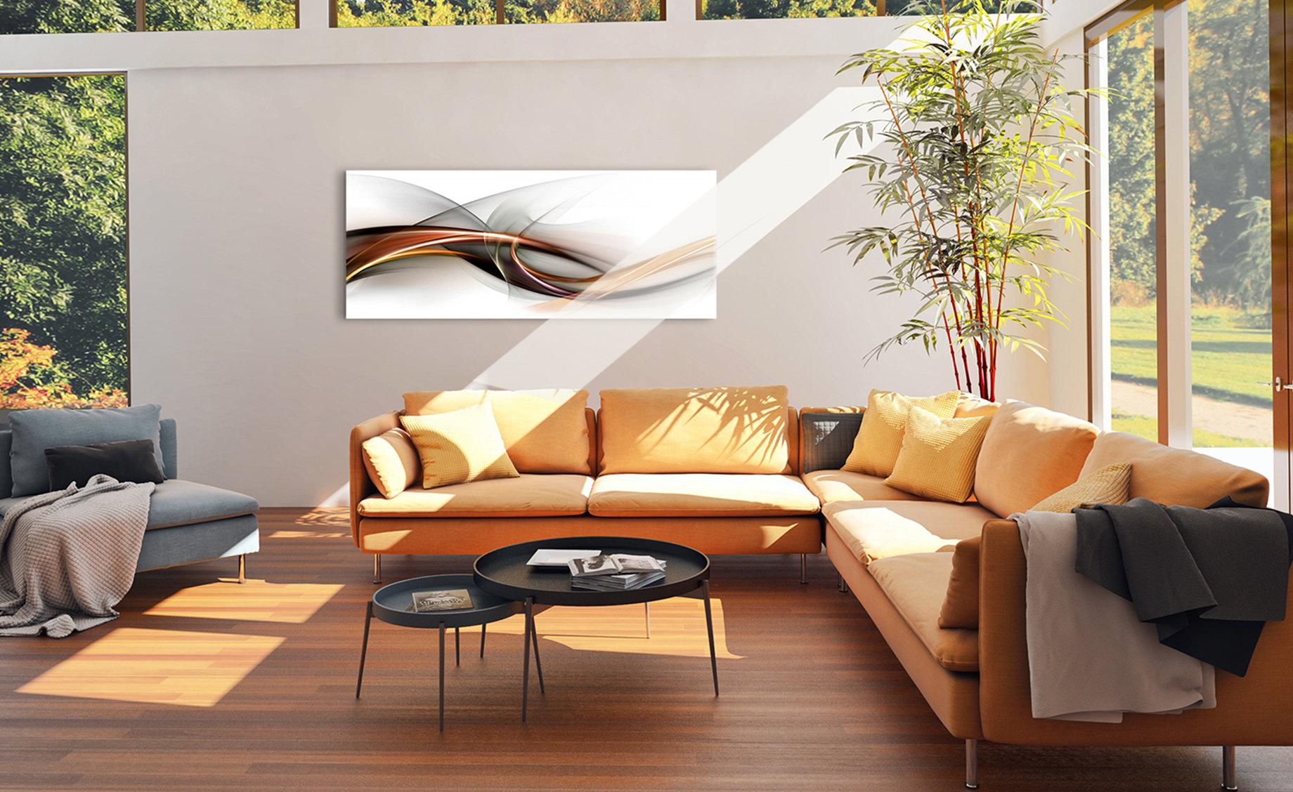 Slika na staklu Abstract 125x50 cm