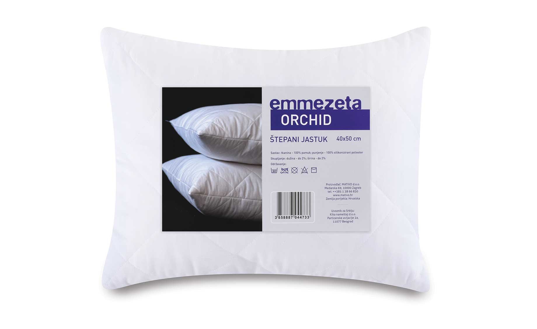 Jastuk Orchid štepani