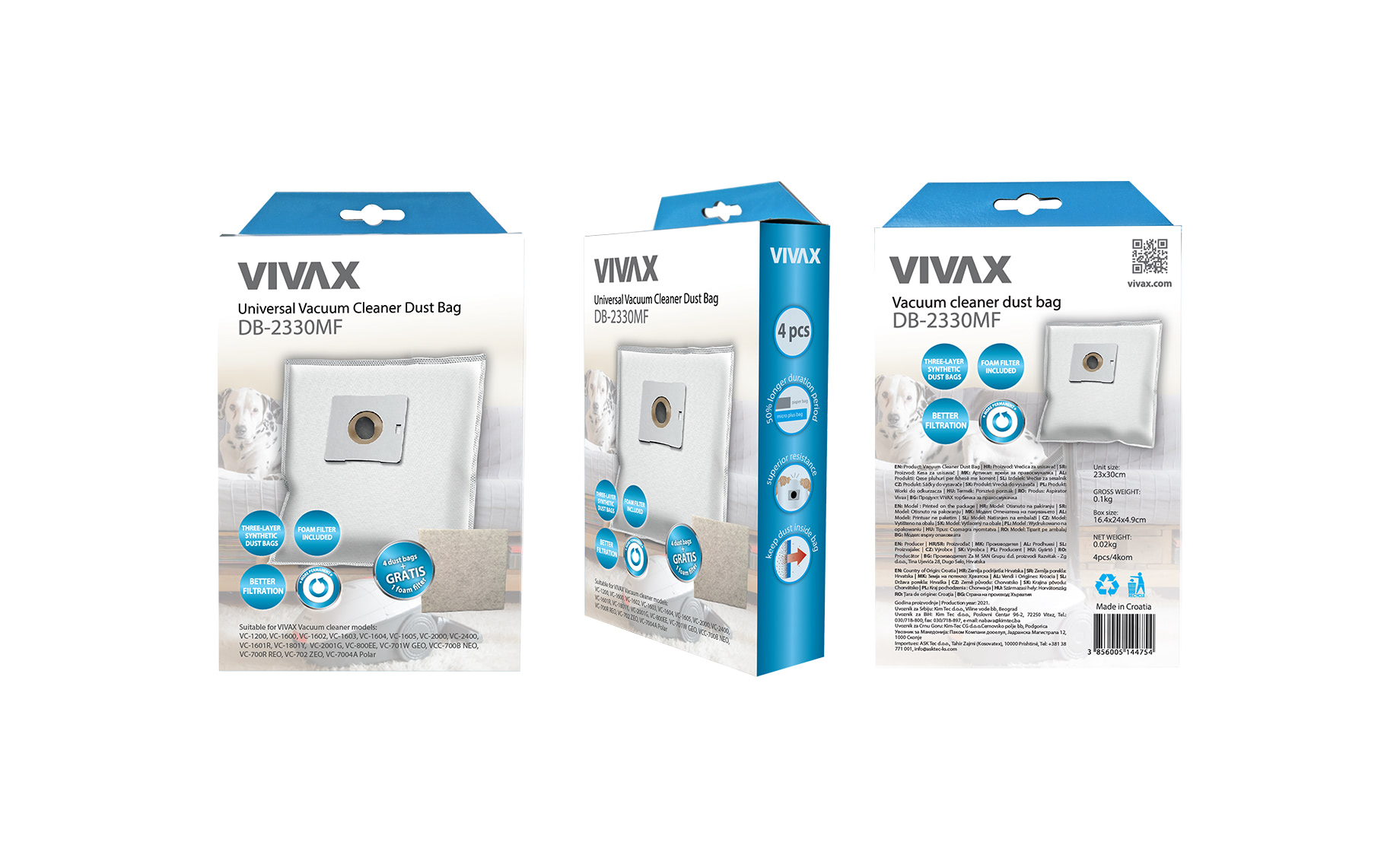Vivax DB-2330MF vrećice za usisavač