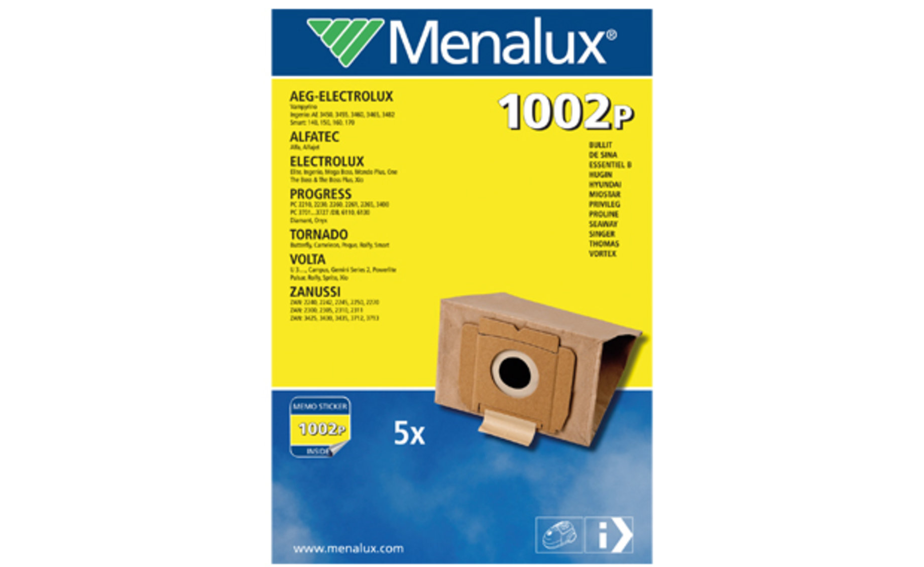 Menalux 1002 vrećice za usisavač