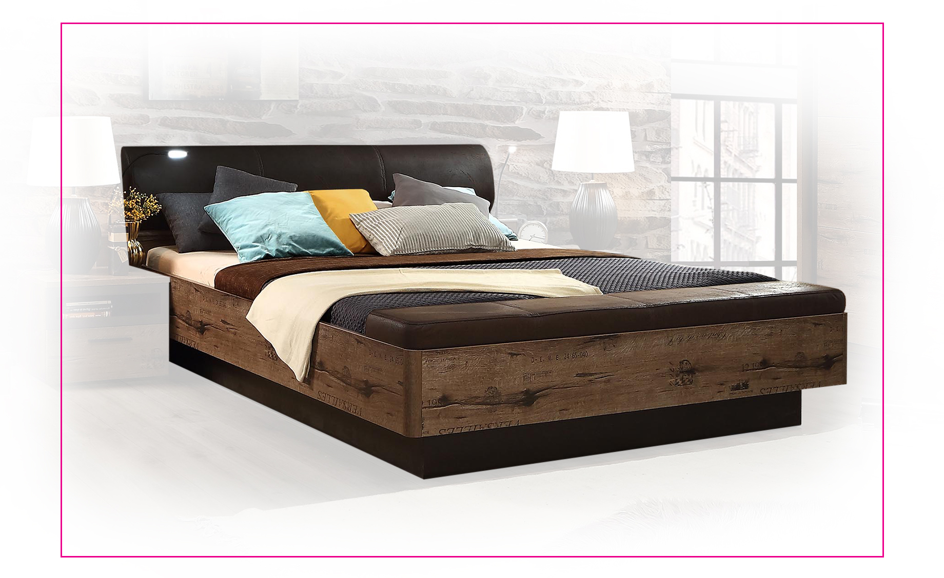  Jacky krevet bez podnice 220x212,5x90cm