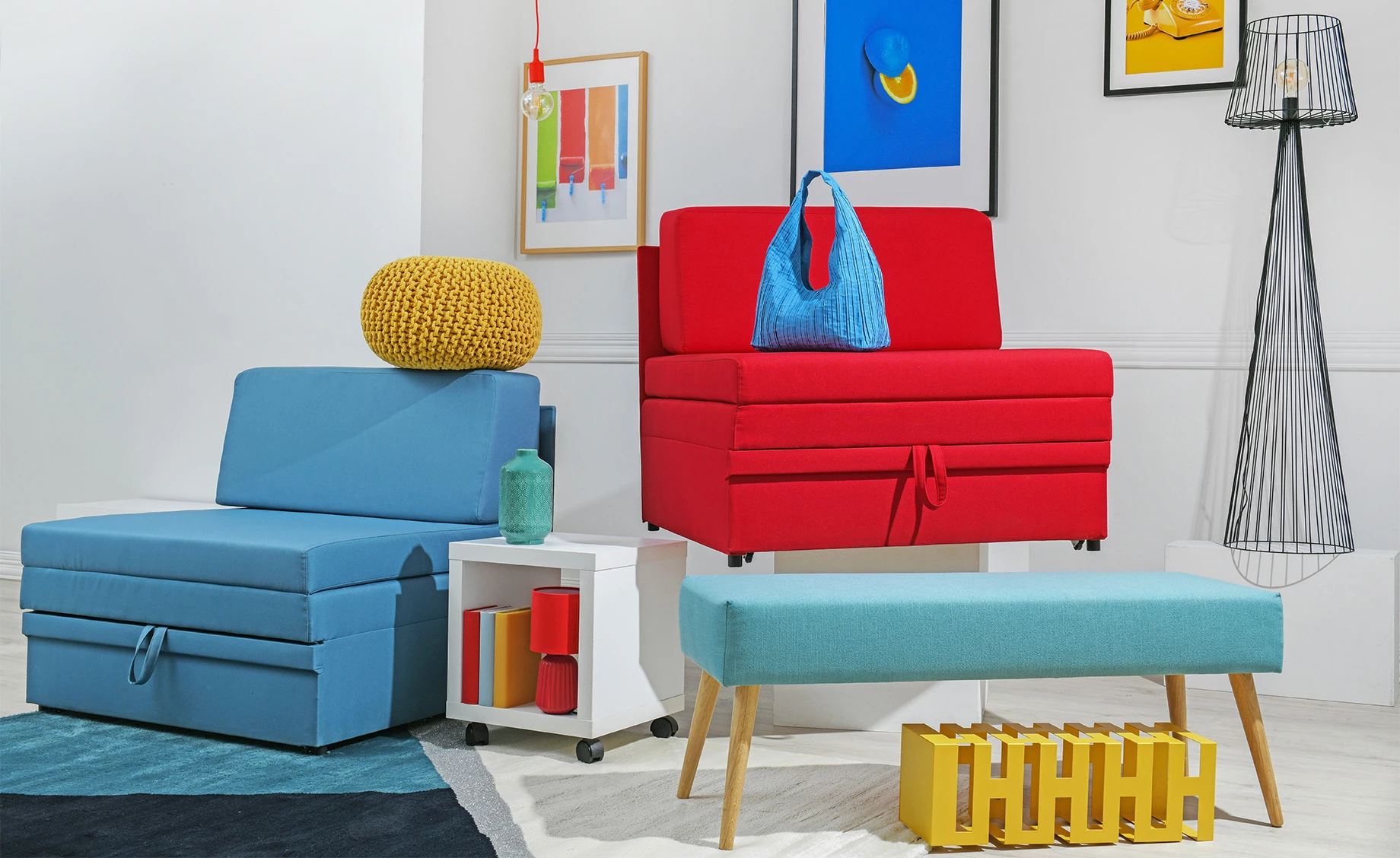 Stalak za kišobrane Tower žuti