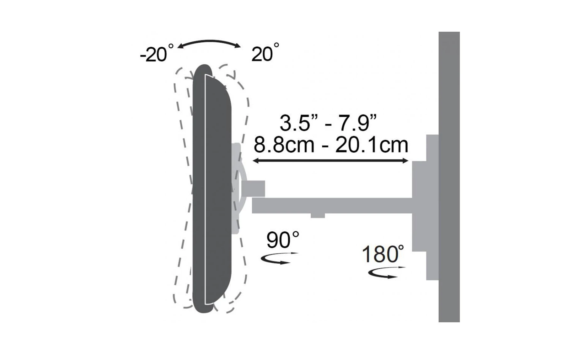 Sbox LCD-441 nosač za TV 23"-55"
