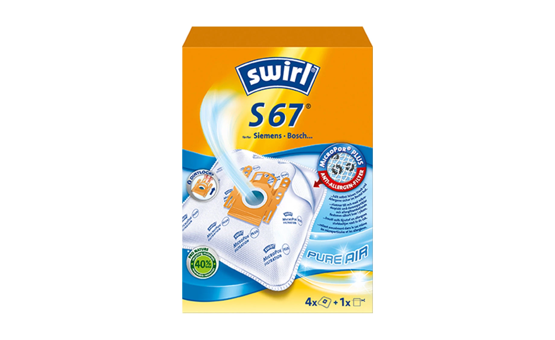 Swirl S67/4 MicroPor Plus Pure Air vrećice za usisavač