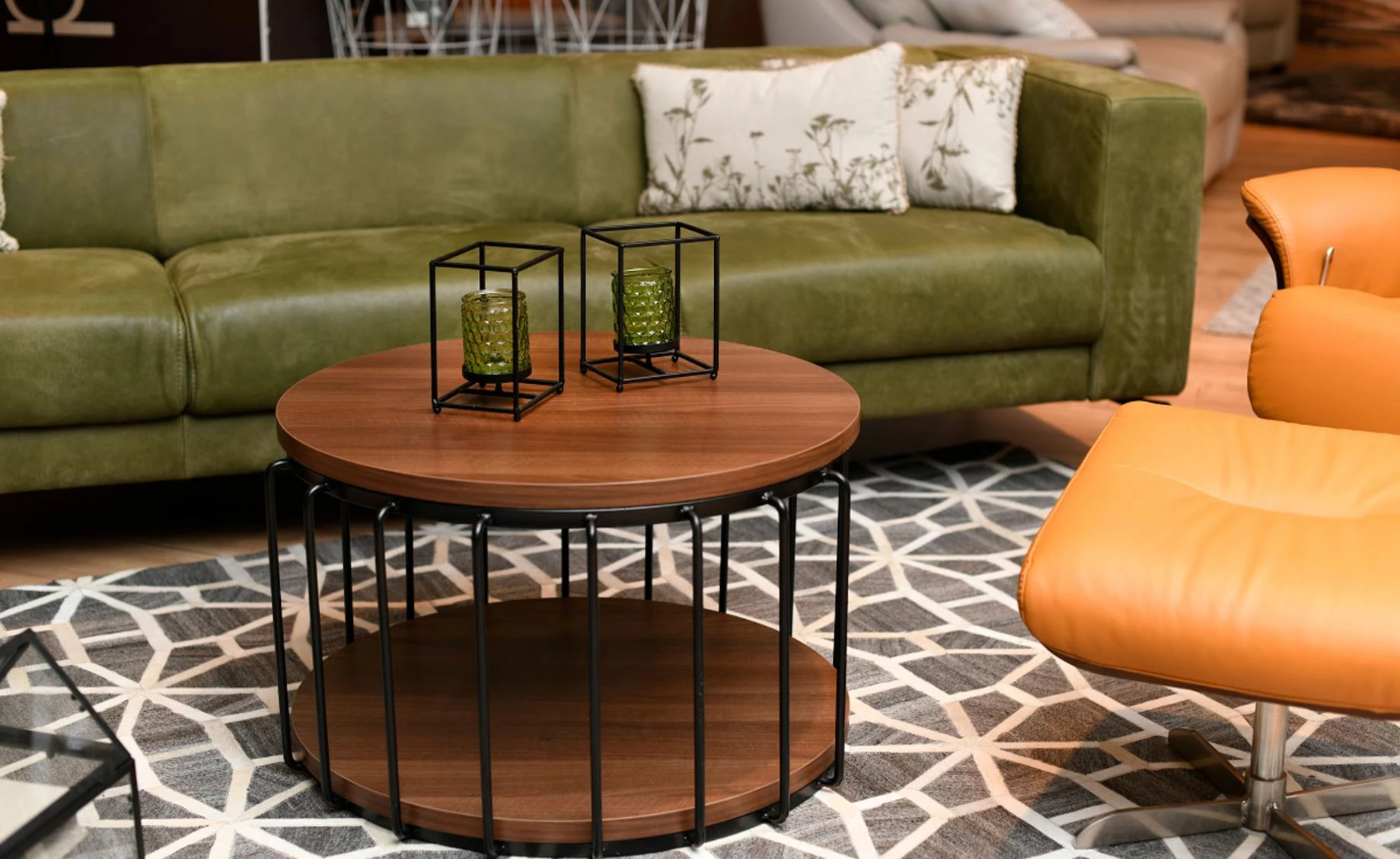 Stolić Arwen II D65x40 cm orah/metal