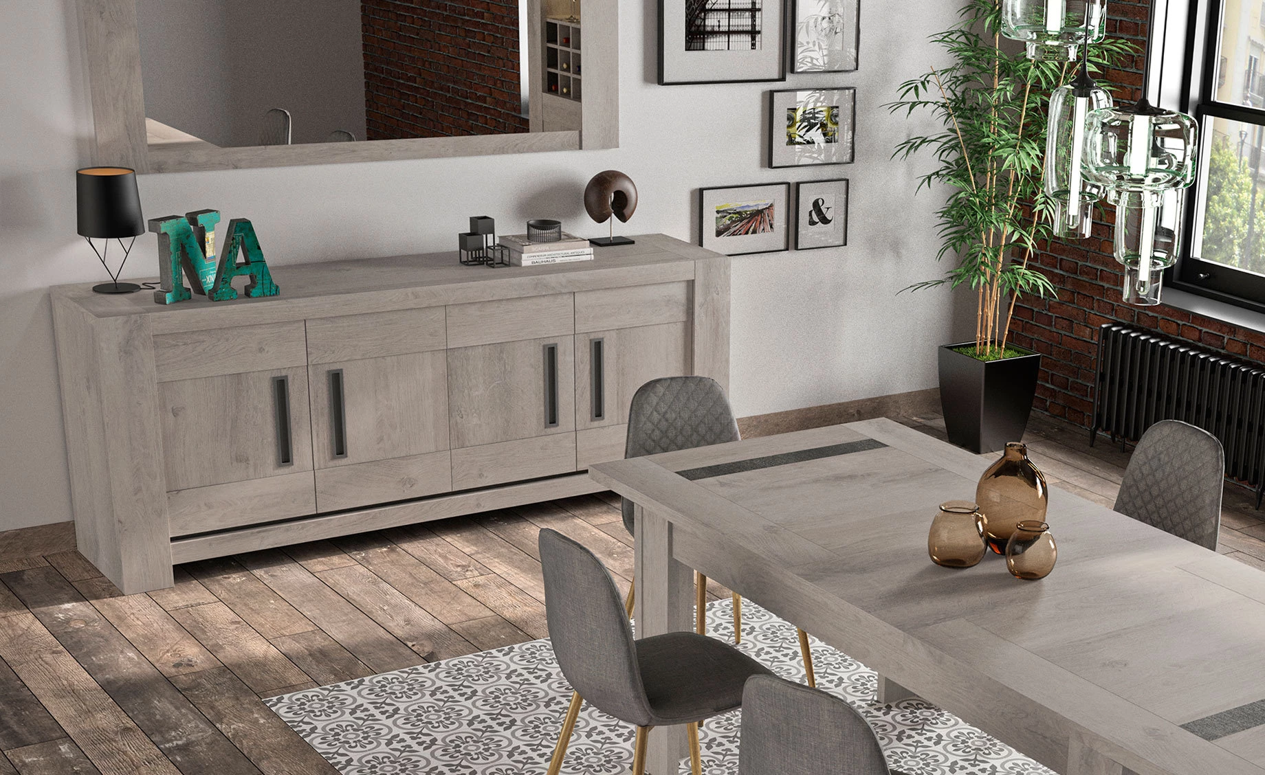 Boston ogledalo 184x2,2x71cm