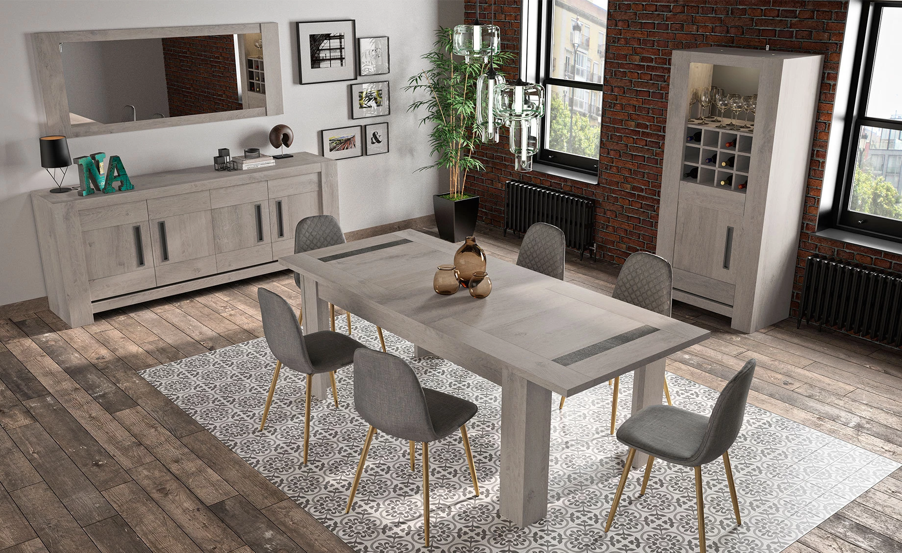 Boston ogledalo 184x2,2x71cm