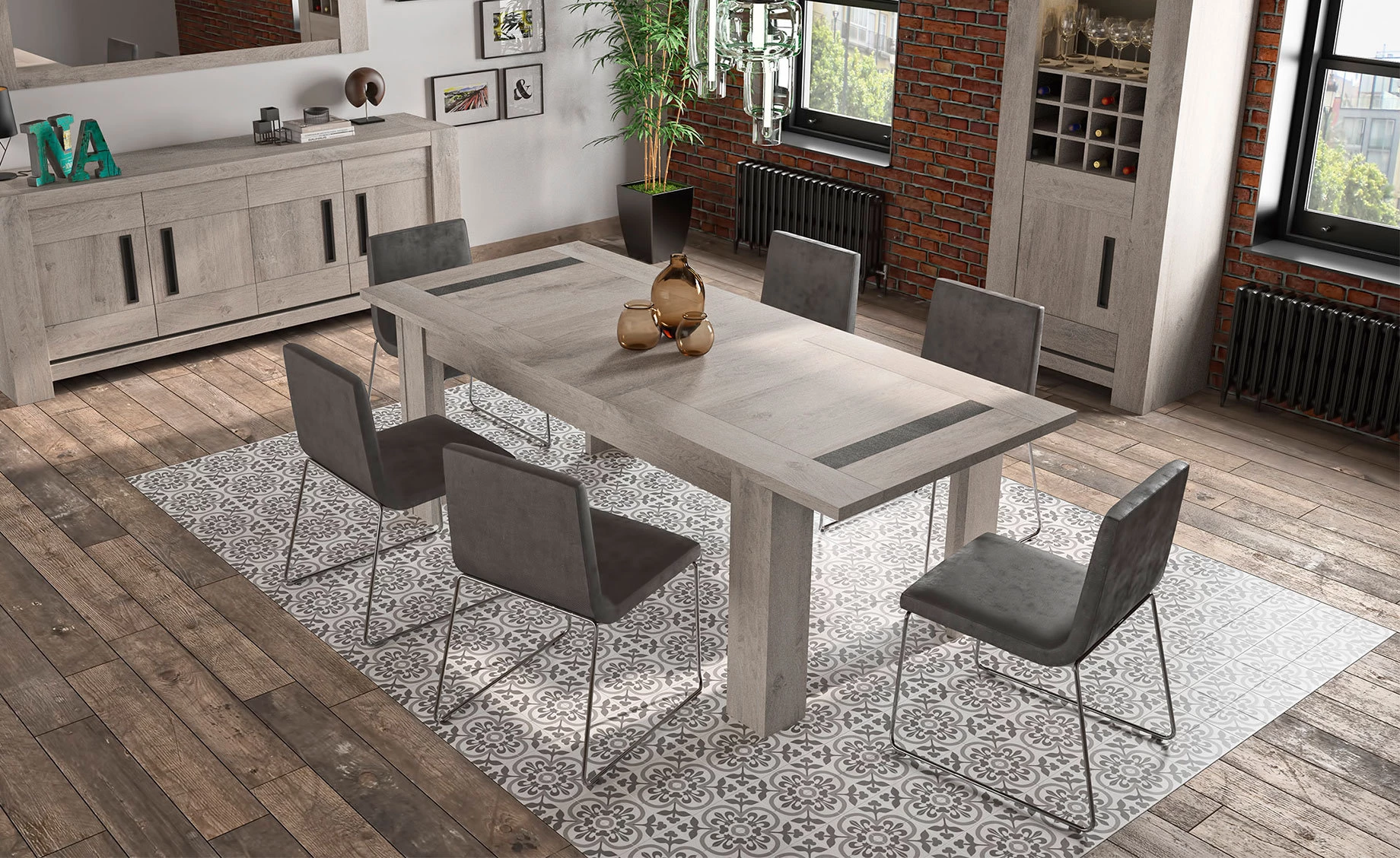 Boston ogledalo 184x2,2x71cm