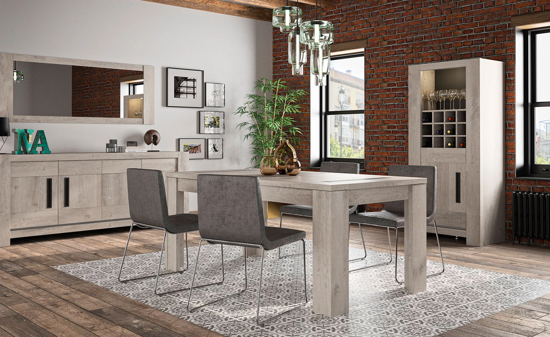 Boston ogledalo 184x2,2x71cm