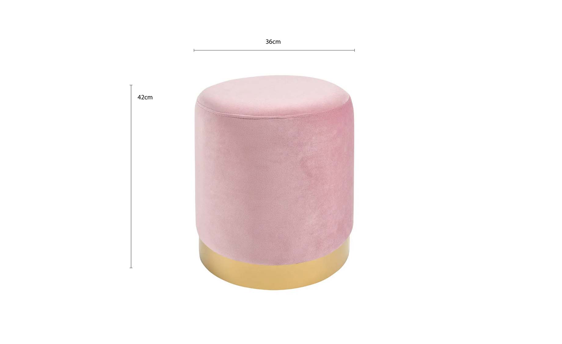 Honey 2 tabure roze 36x36x42cm