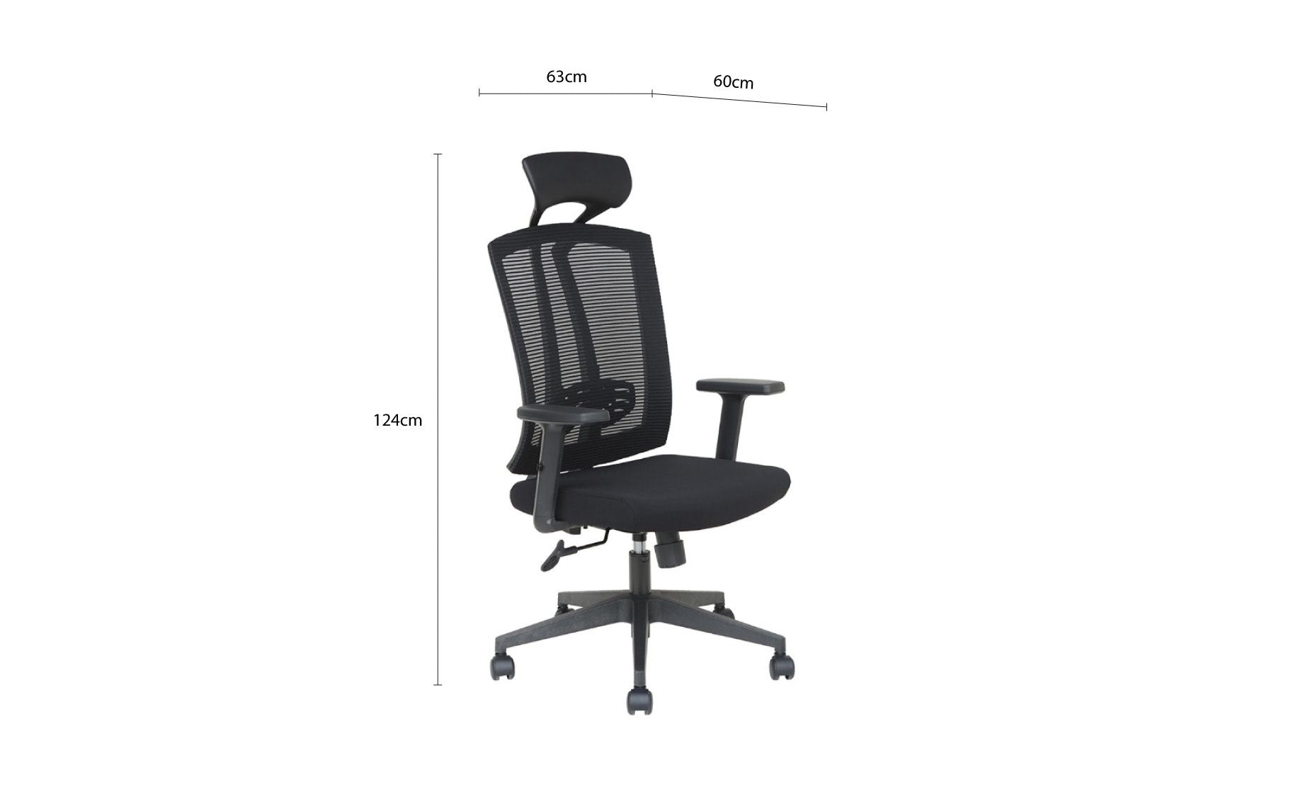 Spot kancelarijska stolica 63x60x124 cm