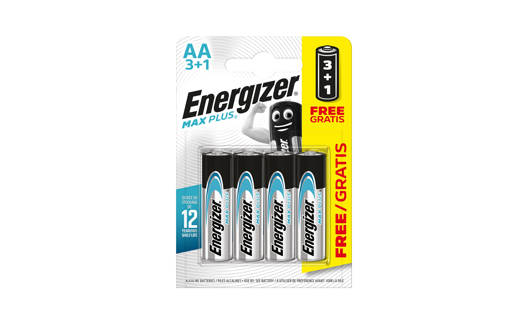 Energizer Max Plus LR6 3+1 baterija