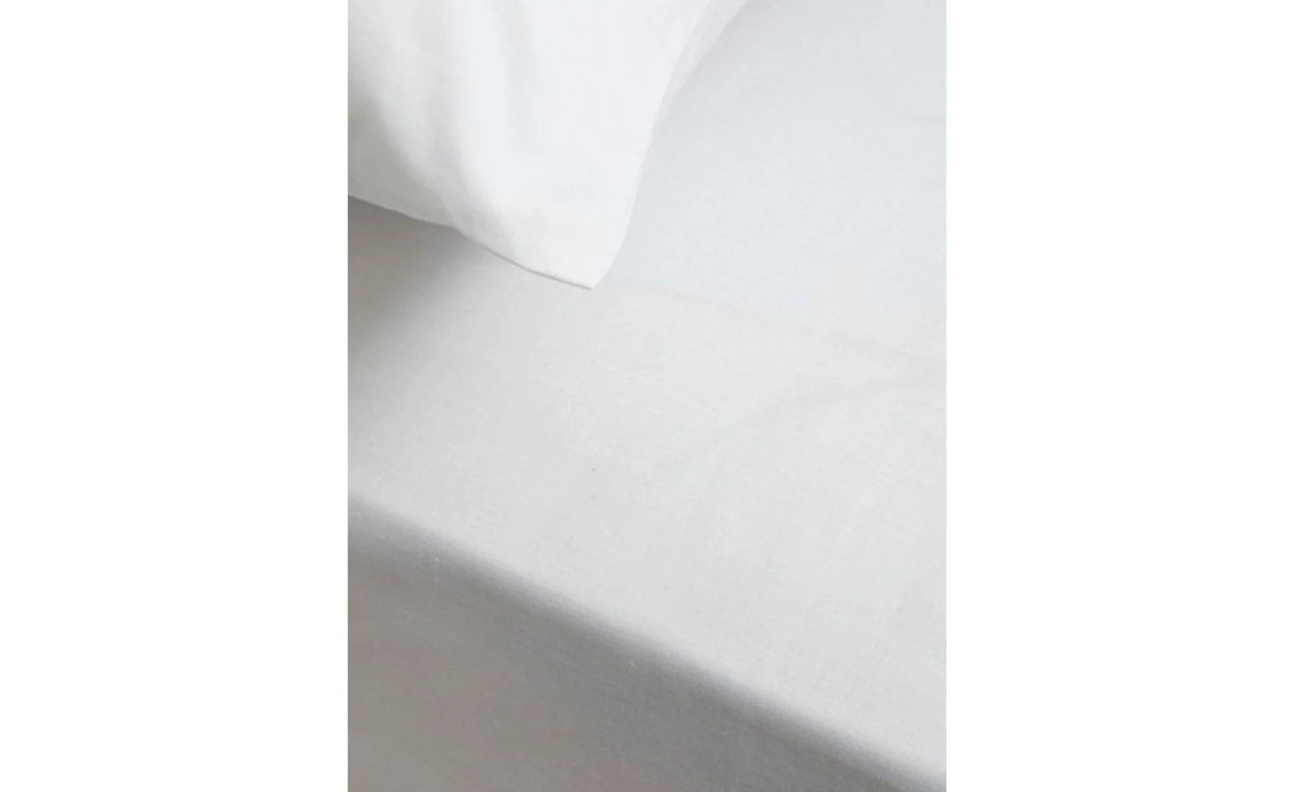 Pamučni čaršav sa lastišem Sunset beli 180x200x33cm