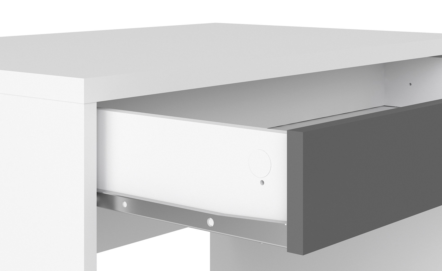 Function radni stol 75x48x77cm bijelo-sivi