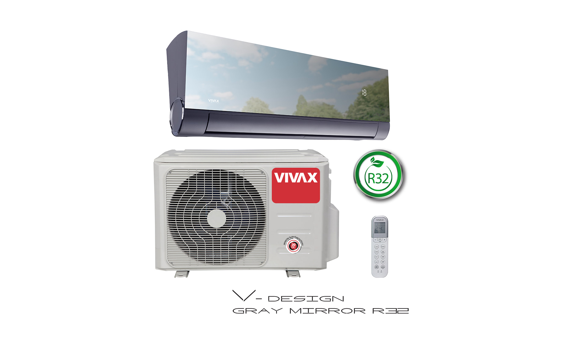 Vivax ACP-12CH35AEVI R32 Inverter Mirror klima uređaj
