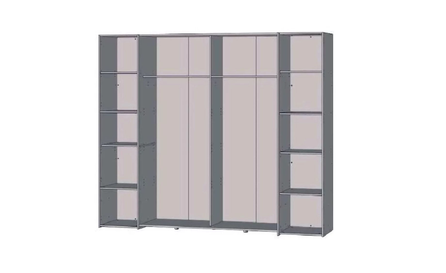 Narago ormar 4 vrata 270x61x210cm bijela