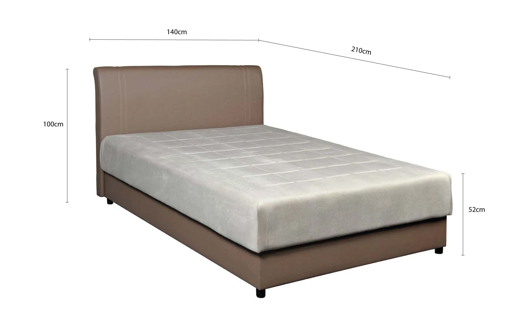 Nala francuski krevet sa prostorom za odlaganje 140x210x100cm