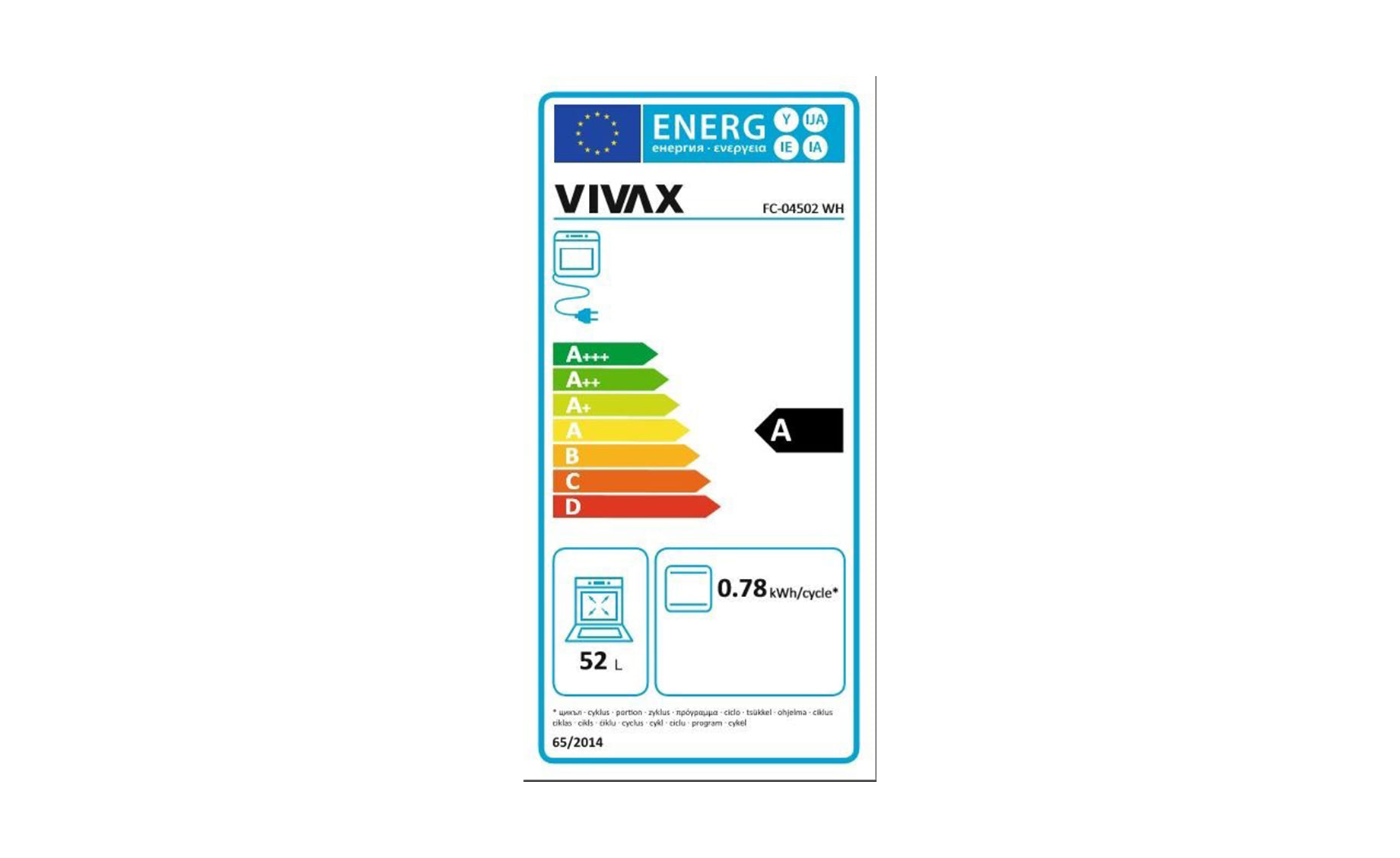 Vivax FC-04502 WH štednjak