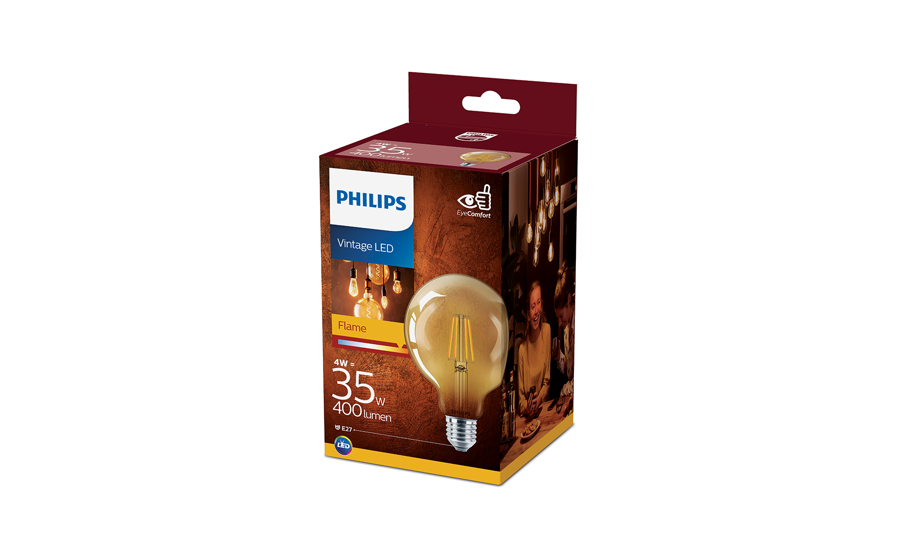 Žarulja Philips Classic LED G93 E27 35W gold