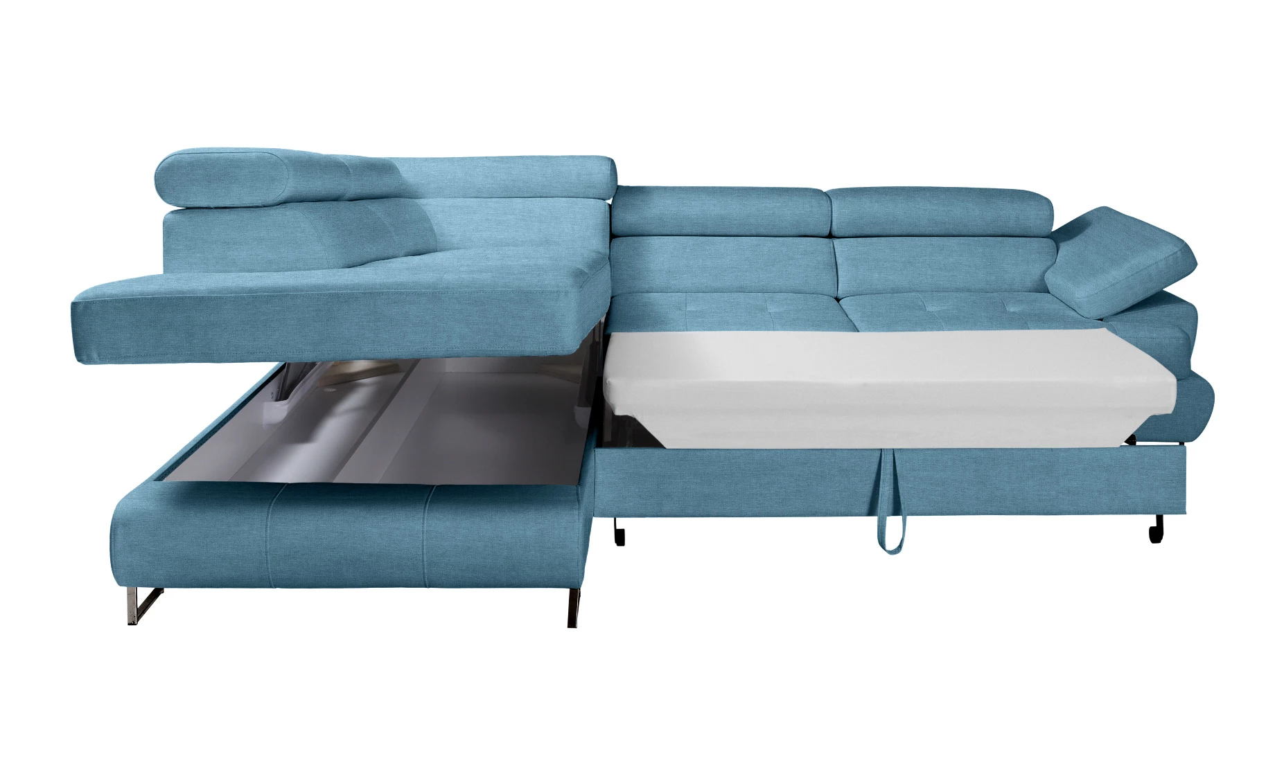 Stelvio ugaona garnitura s ležajem i prostorom za odlaganje leva više boja 275x225x71 cm