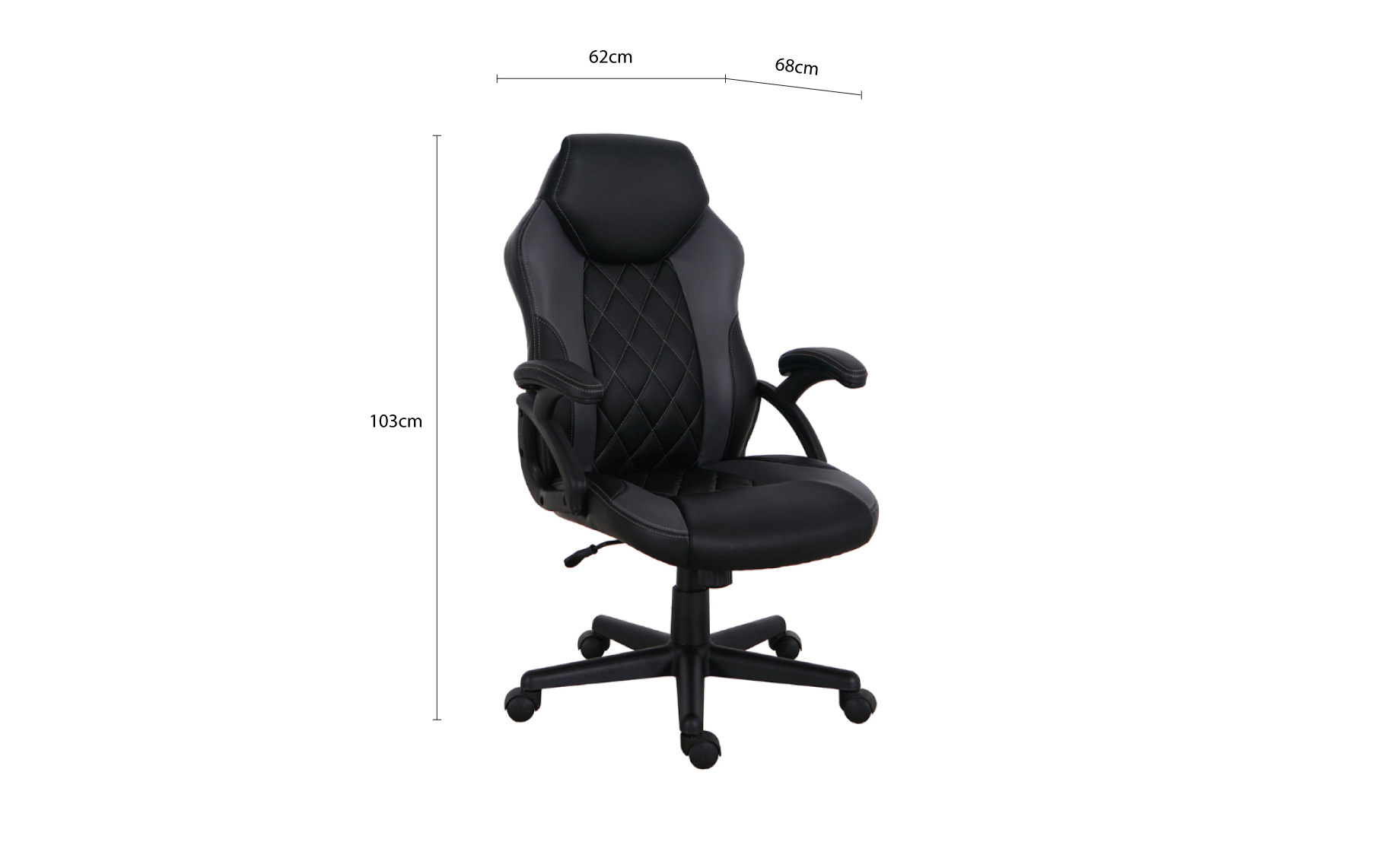 Costway kancelarijska stolica 65x67x104,5-114 cm
