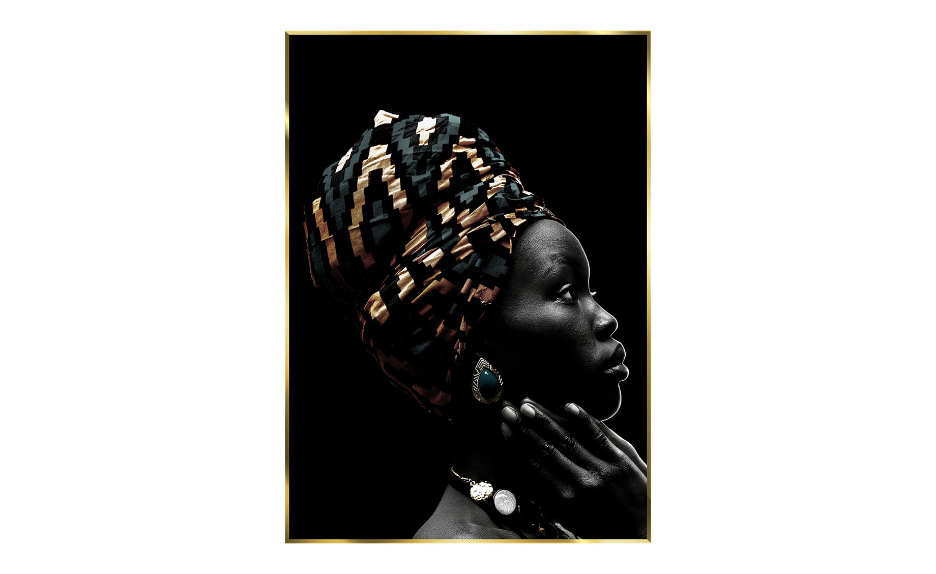 Slika staklo sa okvirom African Jewel 80x120cm