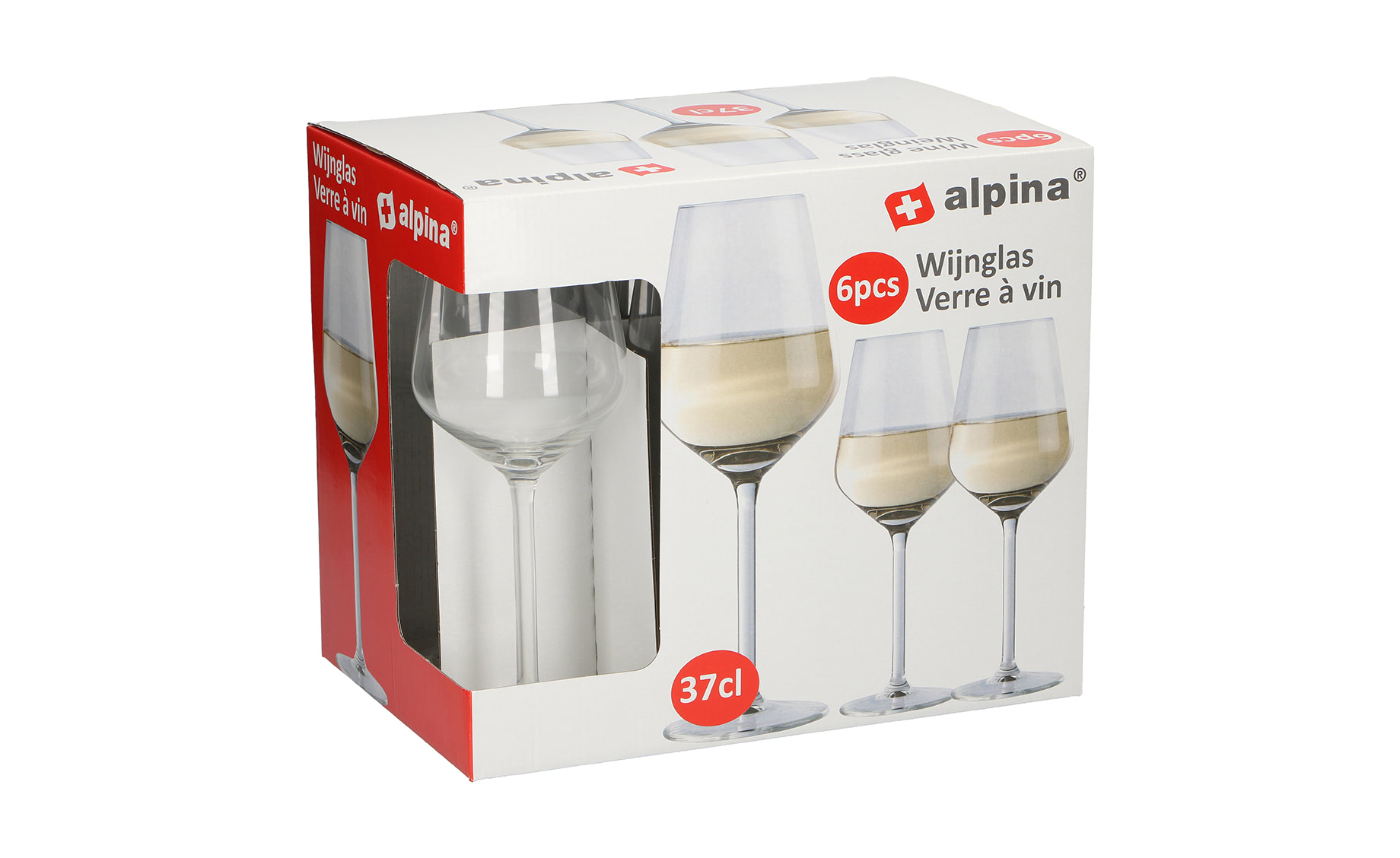 Set 6 čaša za belo vino Alpina 370ml