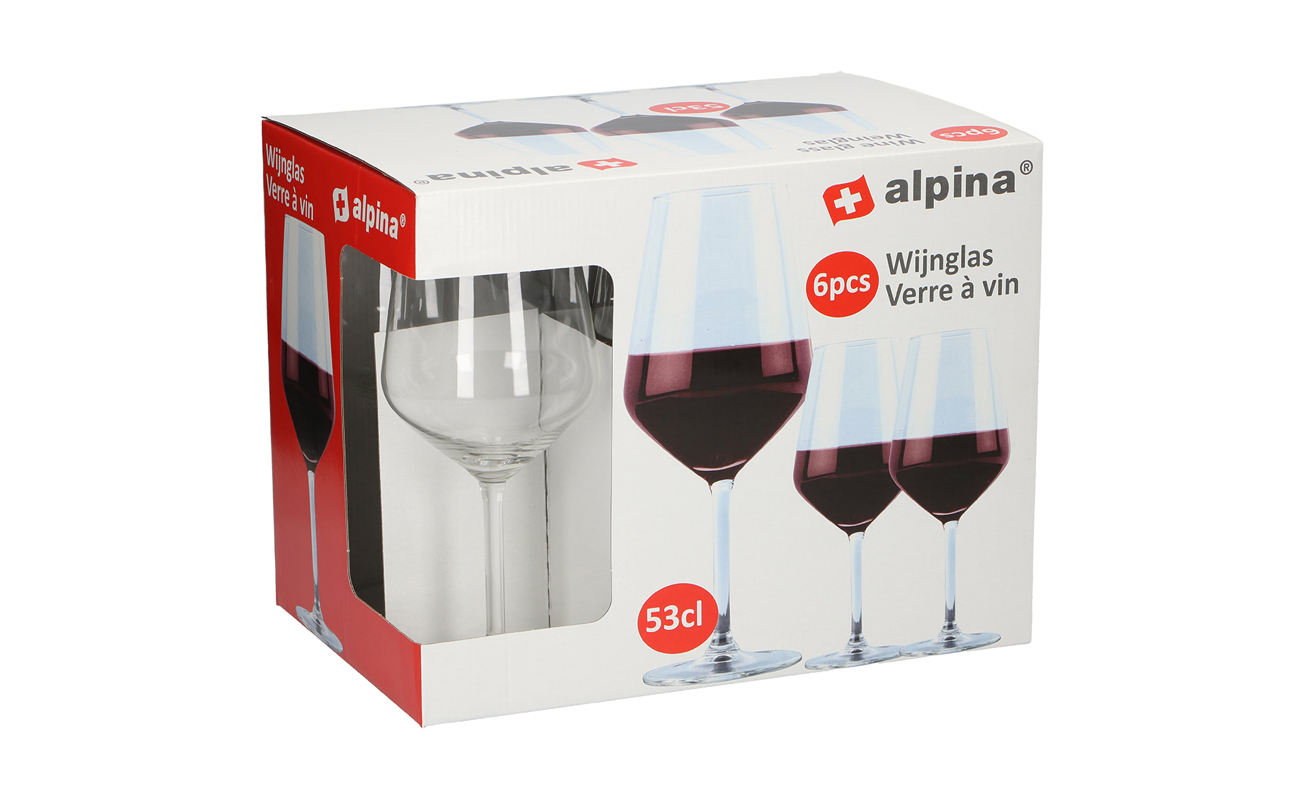 Set 6 čaša za crno vino Alpina 530ml