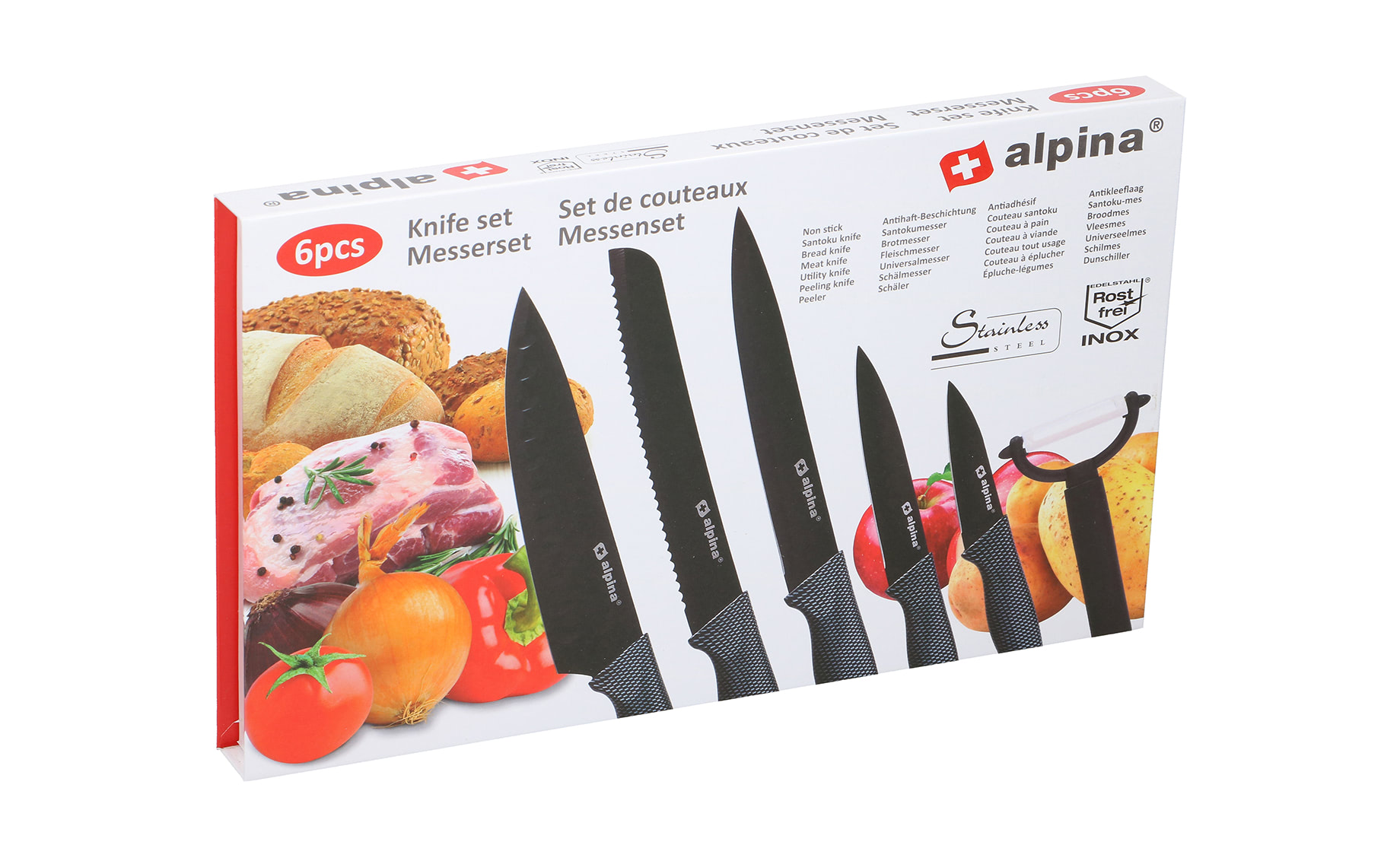 Set 6 kuhinjskih noževa Alpina