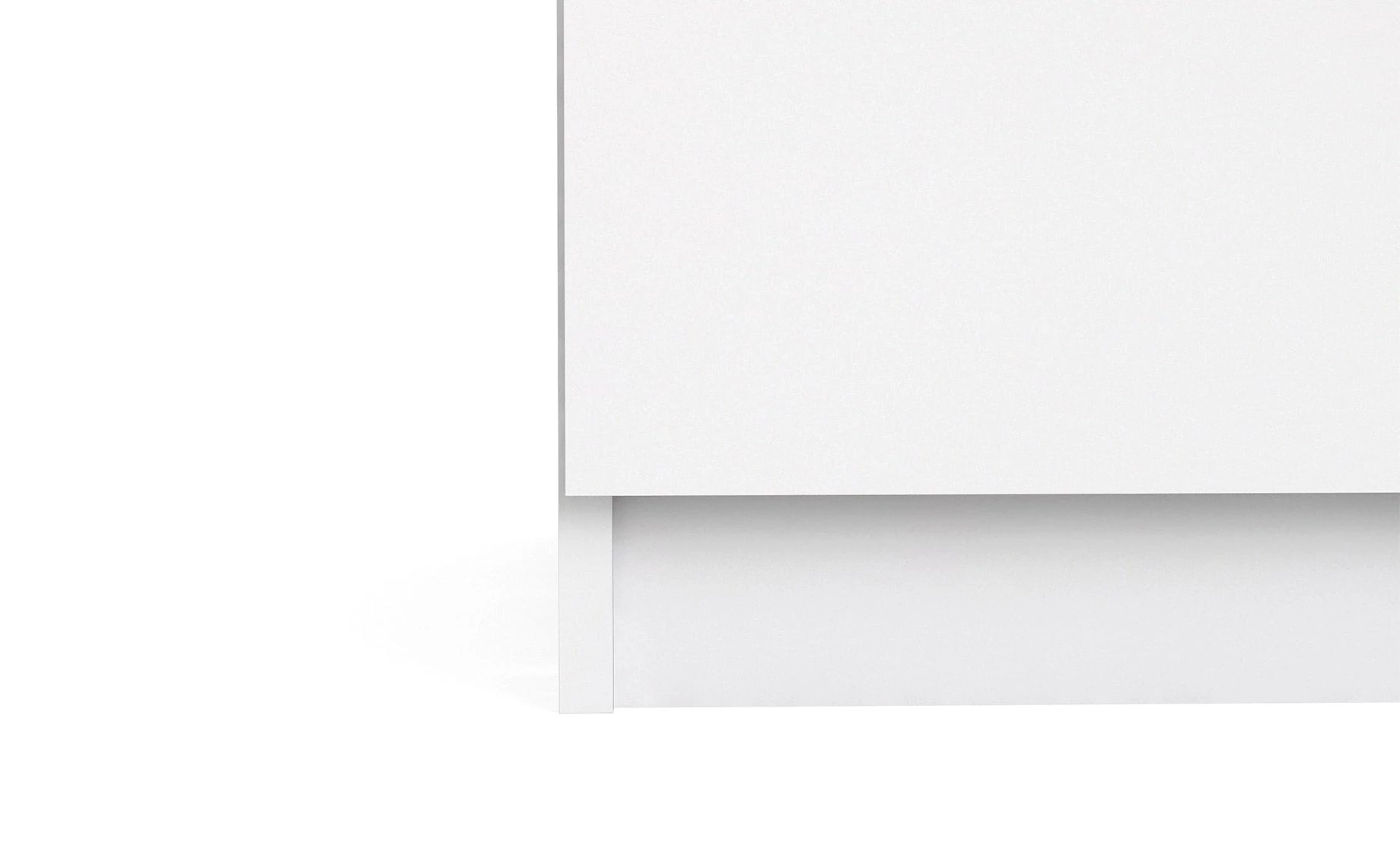 Naia noćni ormarić 3 fioke 40x50x70 cm beli visoki sjaj