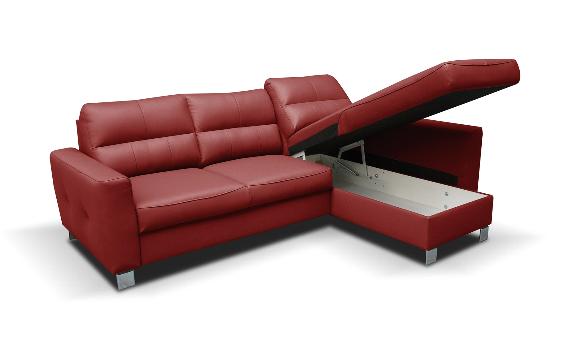 Venice ugaona garnitura sa ležajem i prostorom za odlaganje desna koža dollaro 234x168x86cm