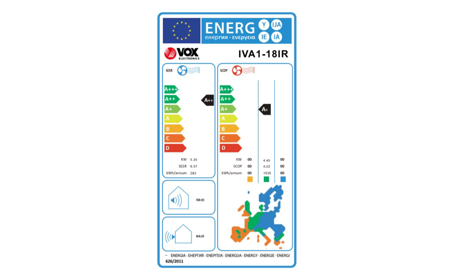 Vox IVA1-18IR klima uređaj