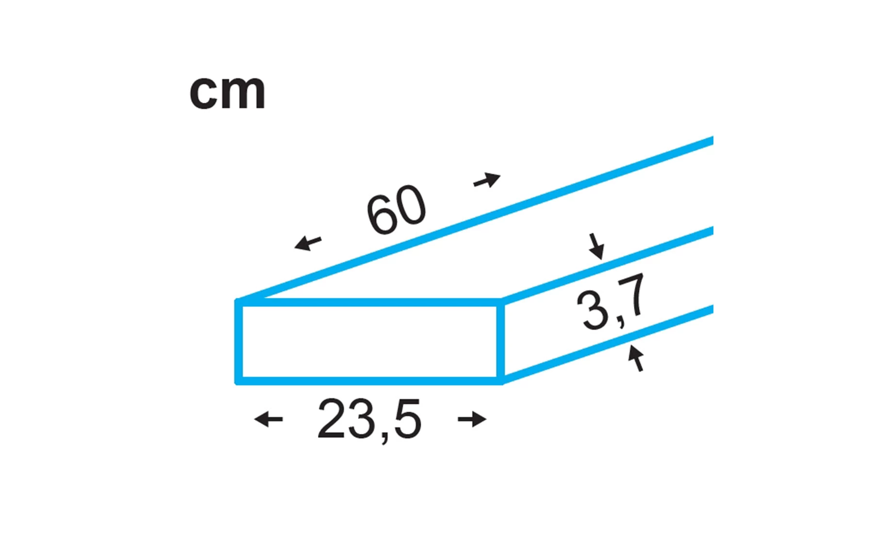 Shelvy zidna polica 60,3x23,5x3,7cm dekor rustičnog drveta