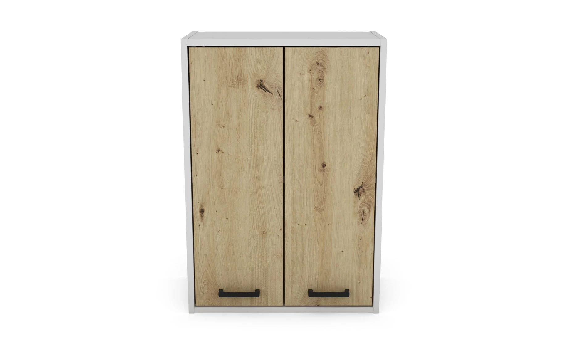 Tulon viseći ormarić 2 vrata 50x25,5x71,5 beli/hrast