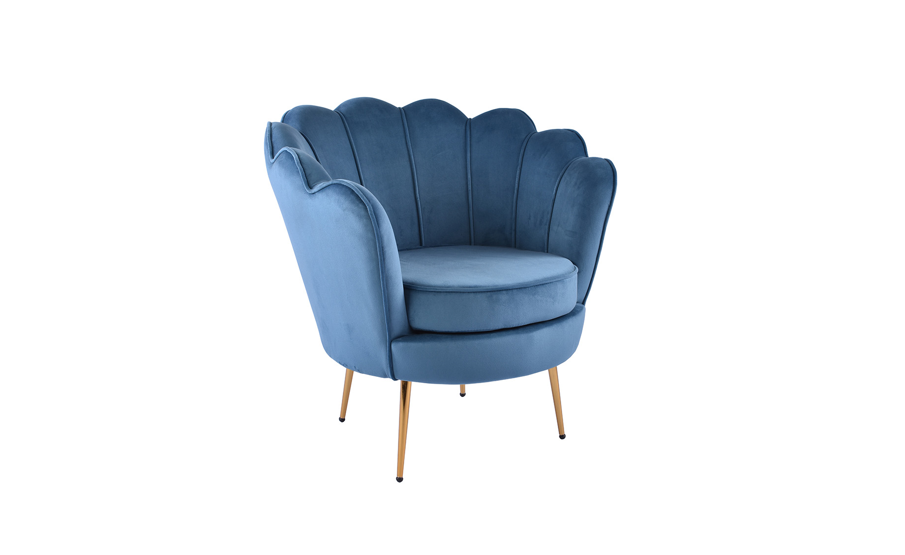 Gisele fotelja plava 77x71x76 cm
