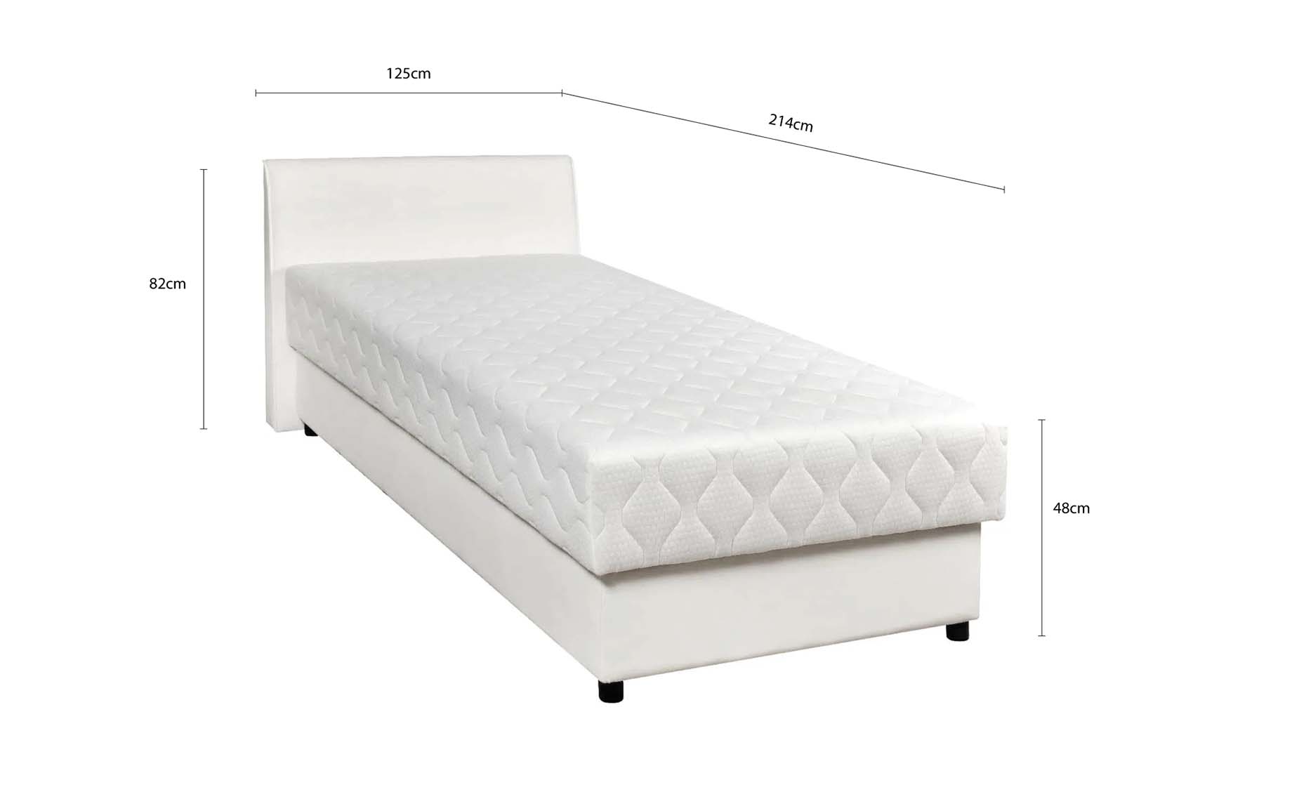 Yuma krevet sa prostorom za odlaganje 125x214x82cm