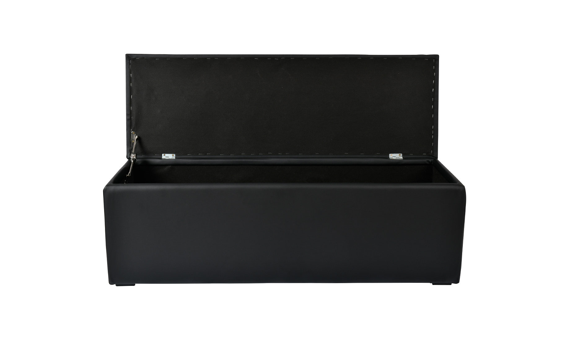 Box L tabure sa spremnikom crni 120x40x42cm