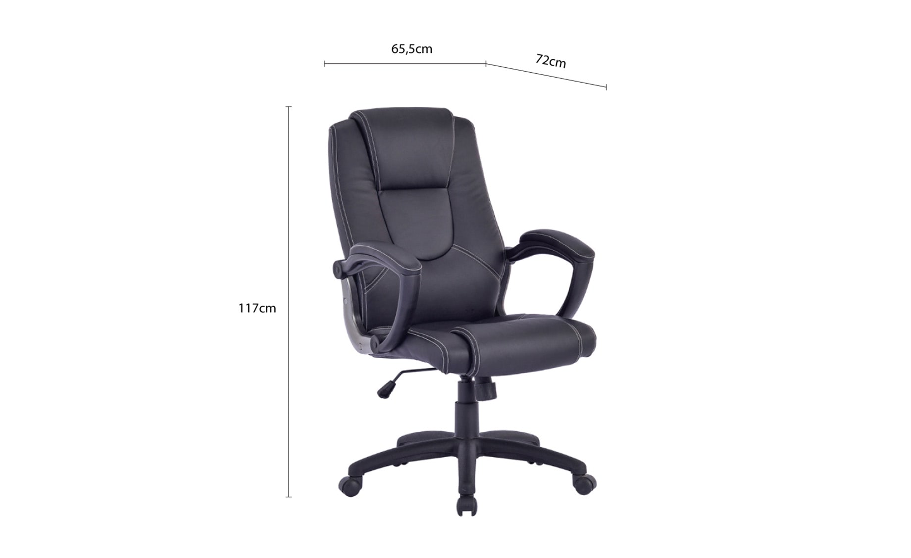 Sam 2 kancelarijska fotelja 65,5x72x117cm