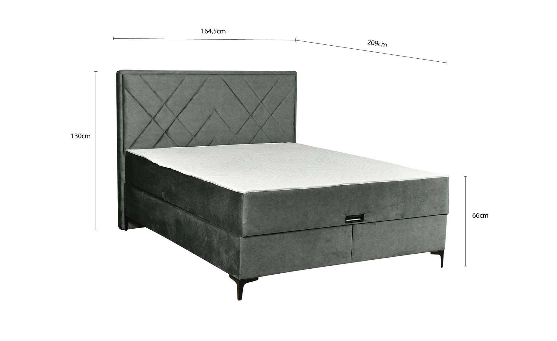 Denver krevet sa prostorom za odlaganje 164,5x209x130cm