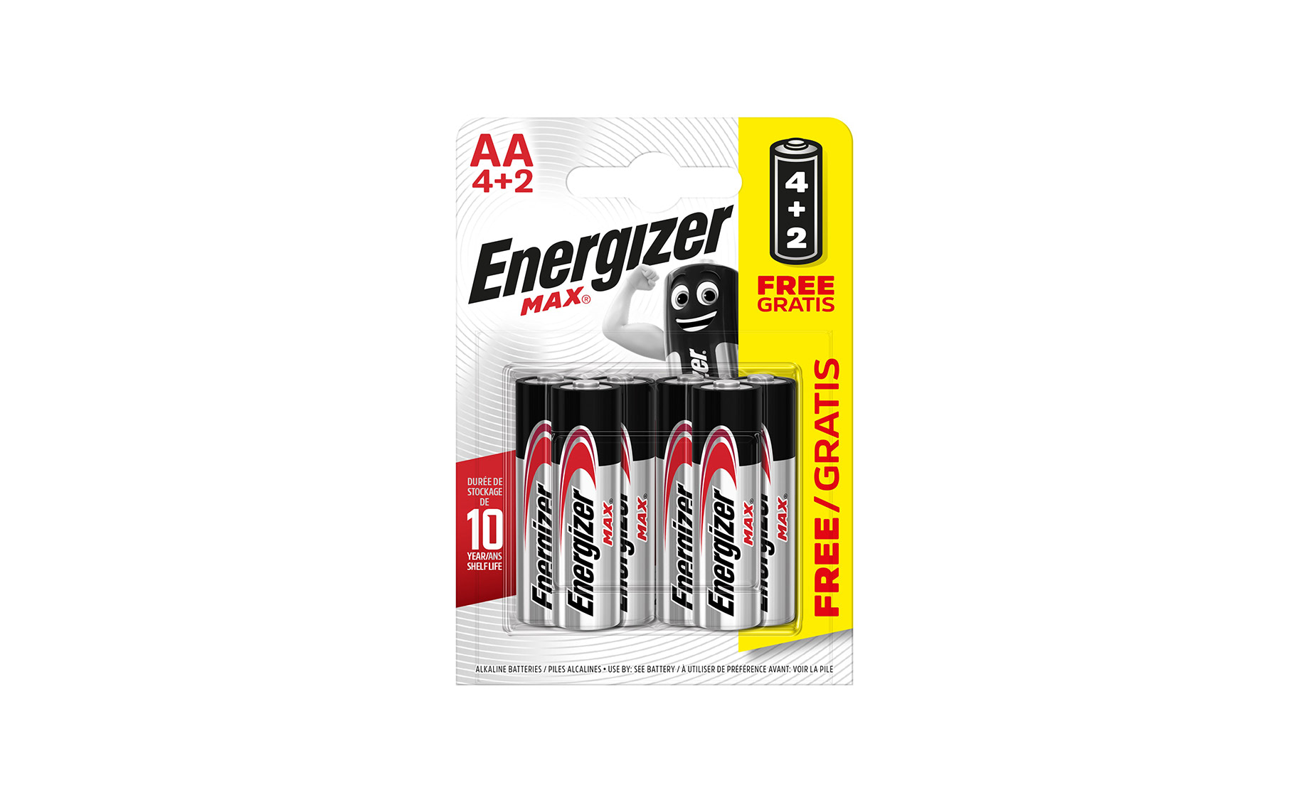Energizer Max AA LR 6 4+2 baterije