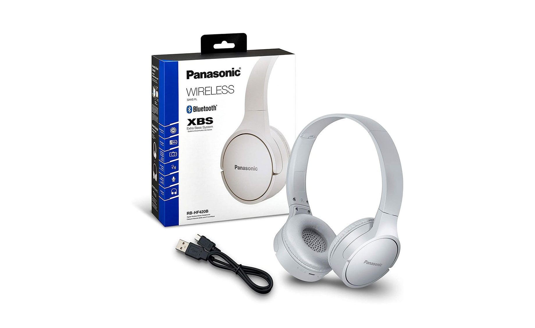 Panasonic RB-HF420BE-W naglavne bluetooth slušalice