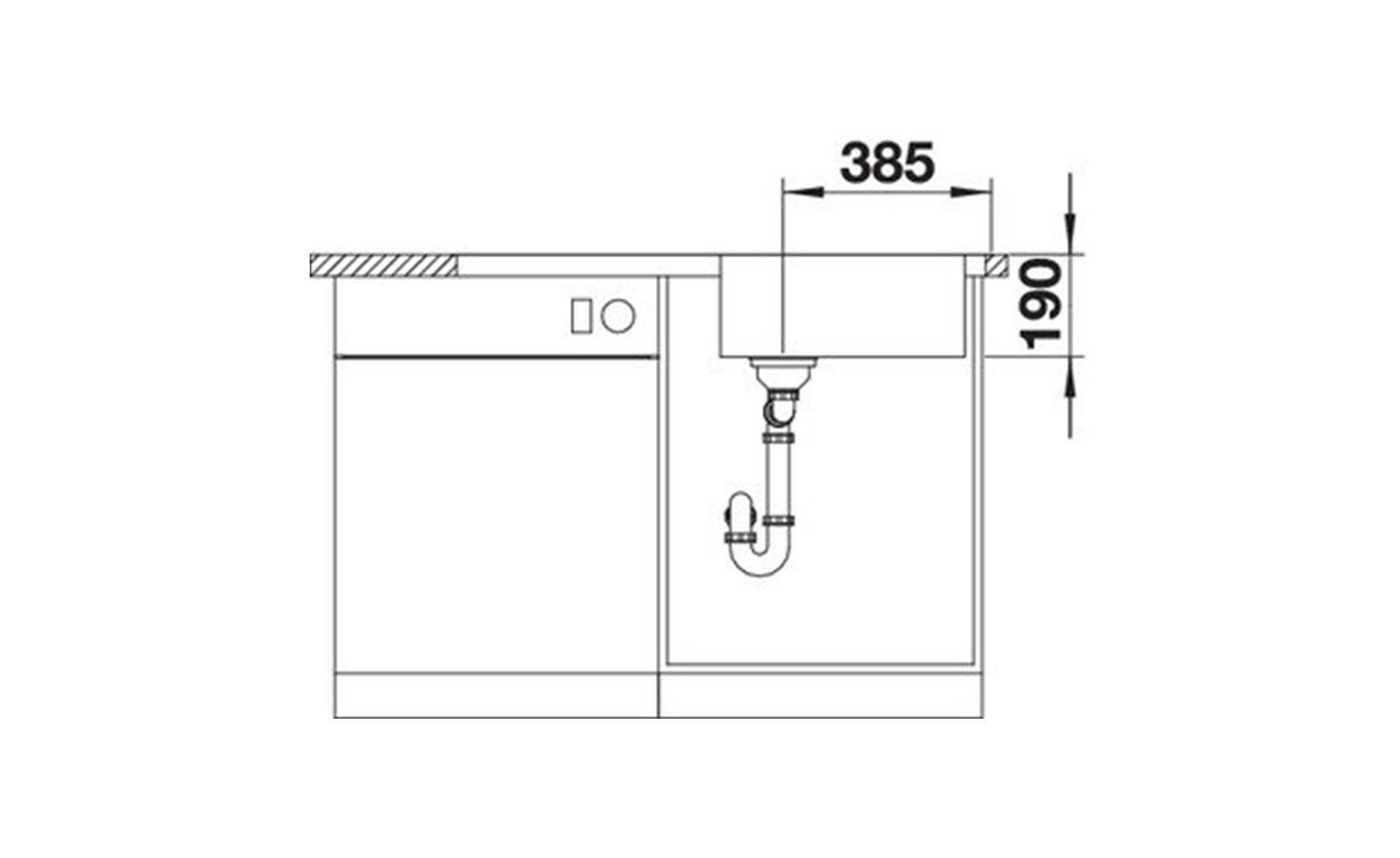 Blanco Dinas XL 6S sudoper 100x50x19 cm